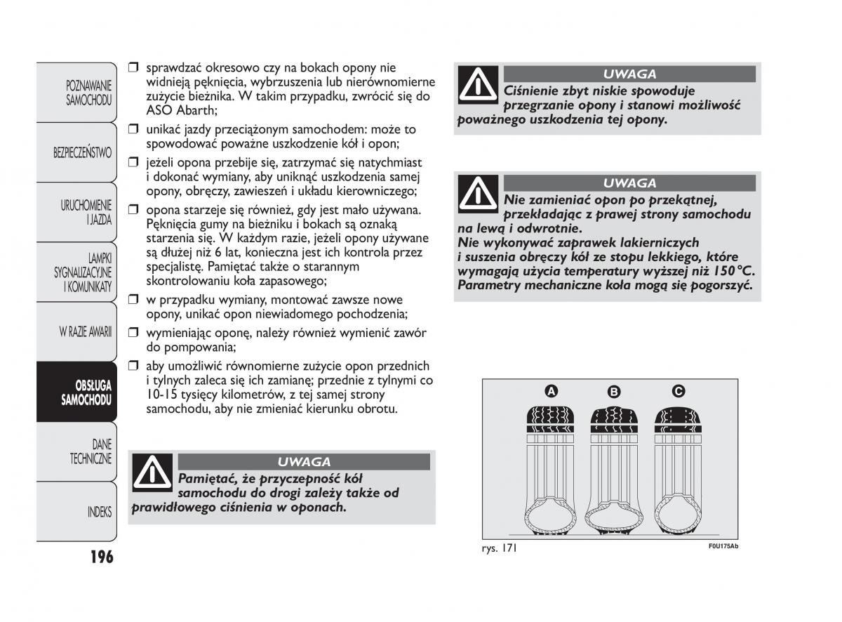 manual  Abarth Punto instrukcja / page 197