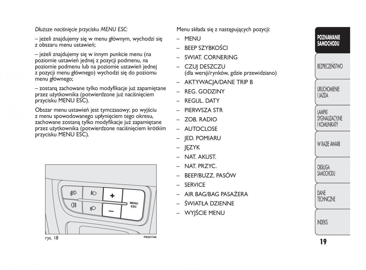 Abarth Punto instrukcja obslugi / page 20