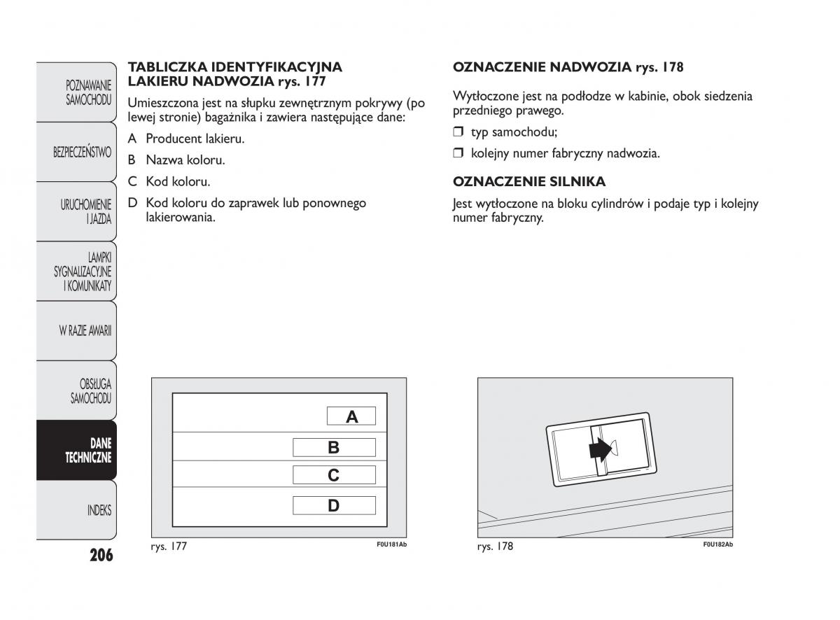 manual  Abarth Punto instrukcja / page 207