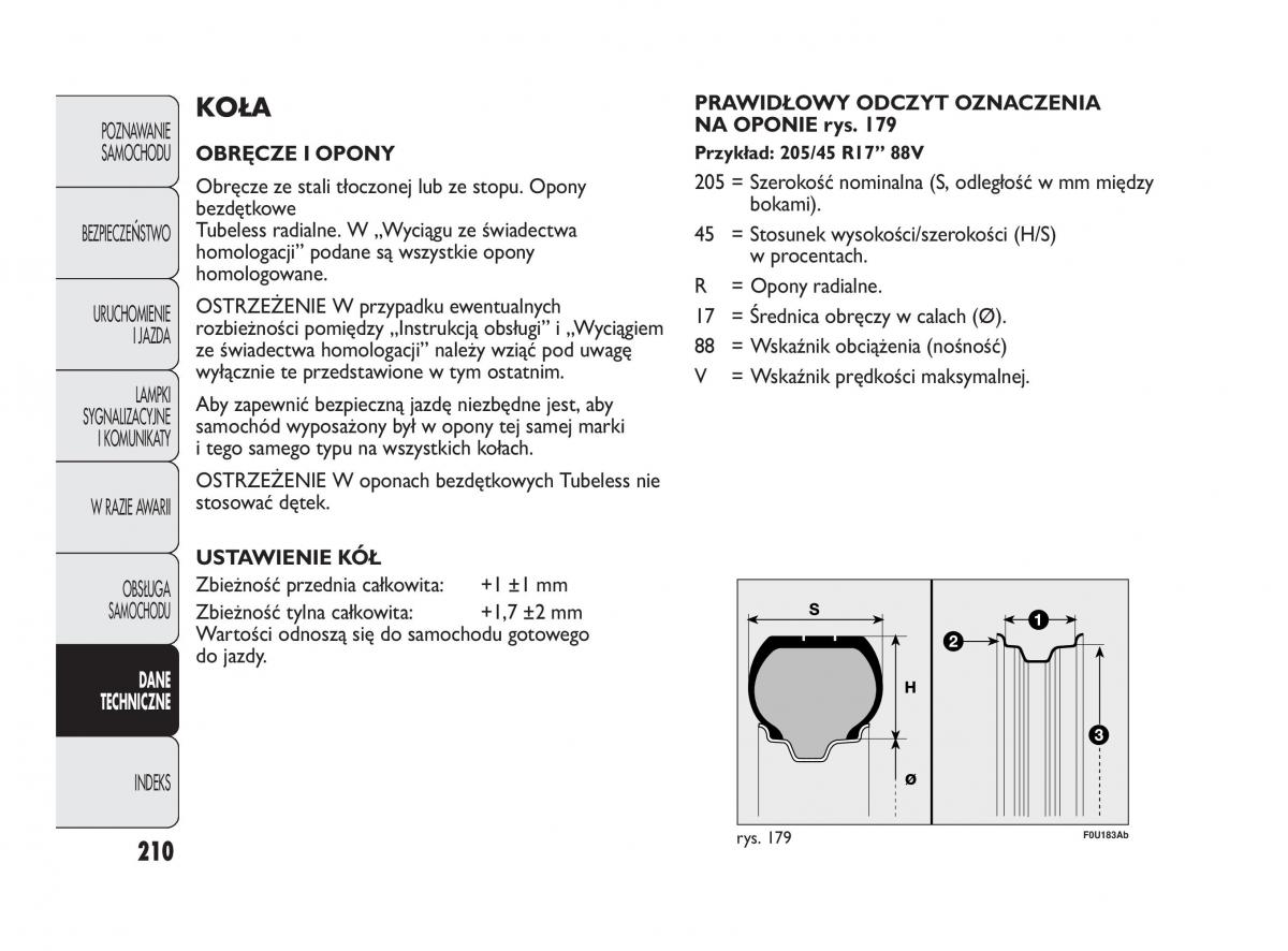 manual  Abarth Punto instrukcja / page 211