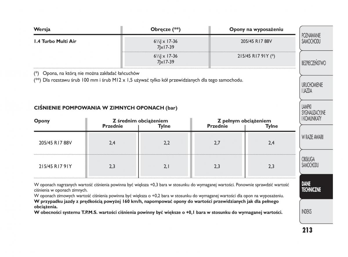 Abarth Punto instrukcja obslugi / page 214