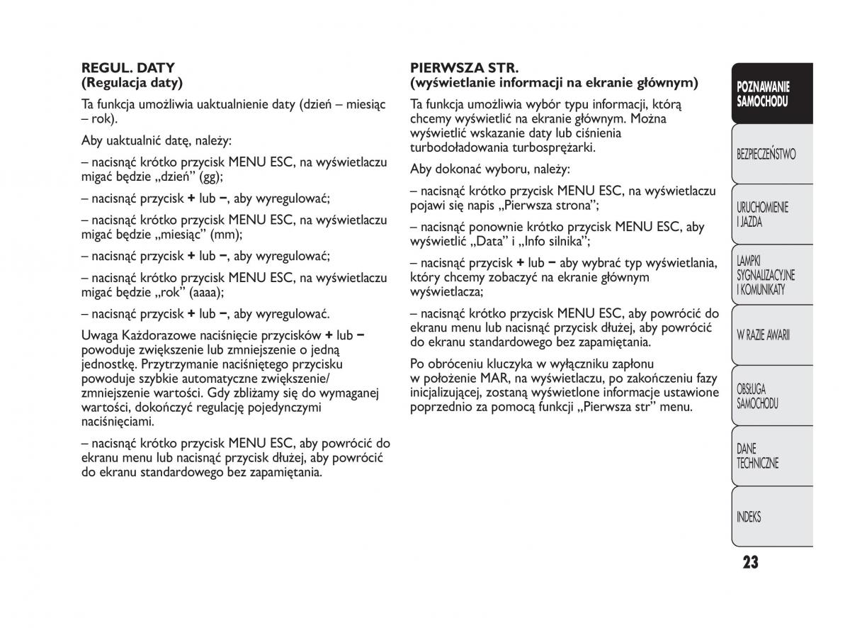 Abarth Punto instrukcja obslugi / page 24