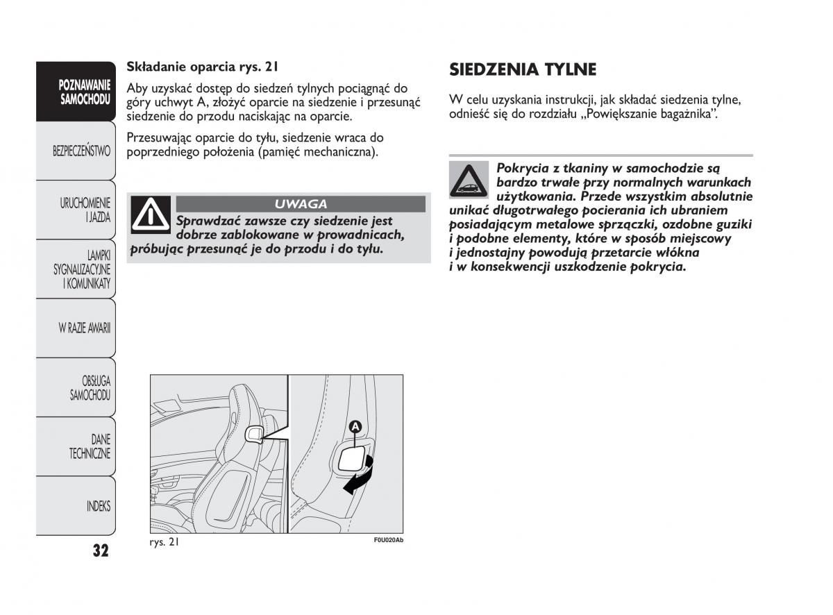 Abarth Punto instrukcja obslugi / page 33