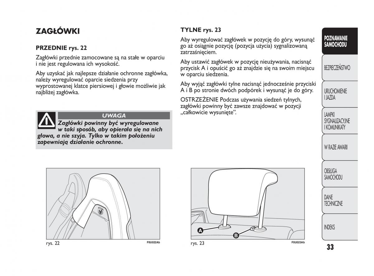 manual  Abarth Punto instrukcja / page 34