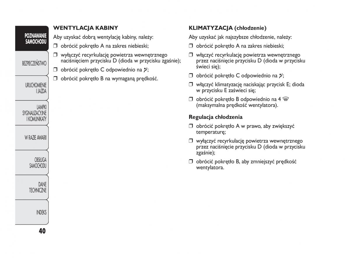 Abarth Punto instrukcja obslugi / page 41