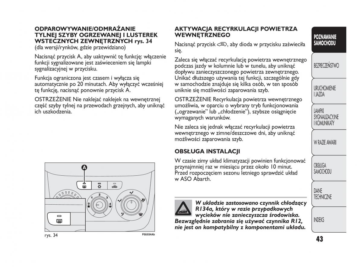 Abarth Punto instrukcja obslugi / page 44