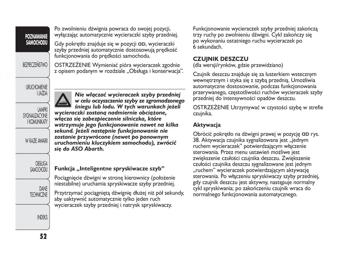 manual  Abarth Punto instrukcja / page 53