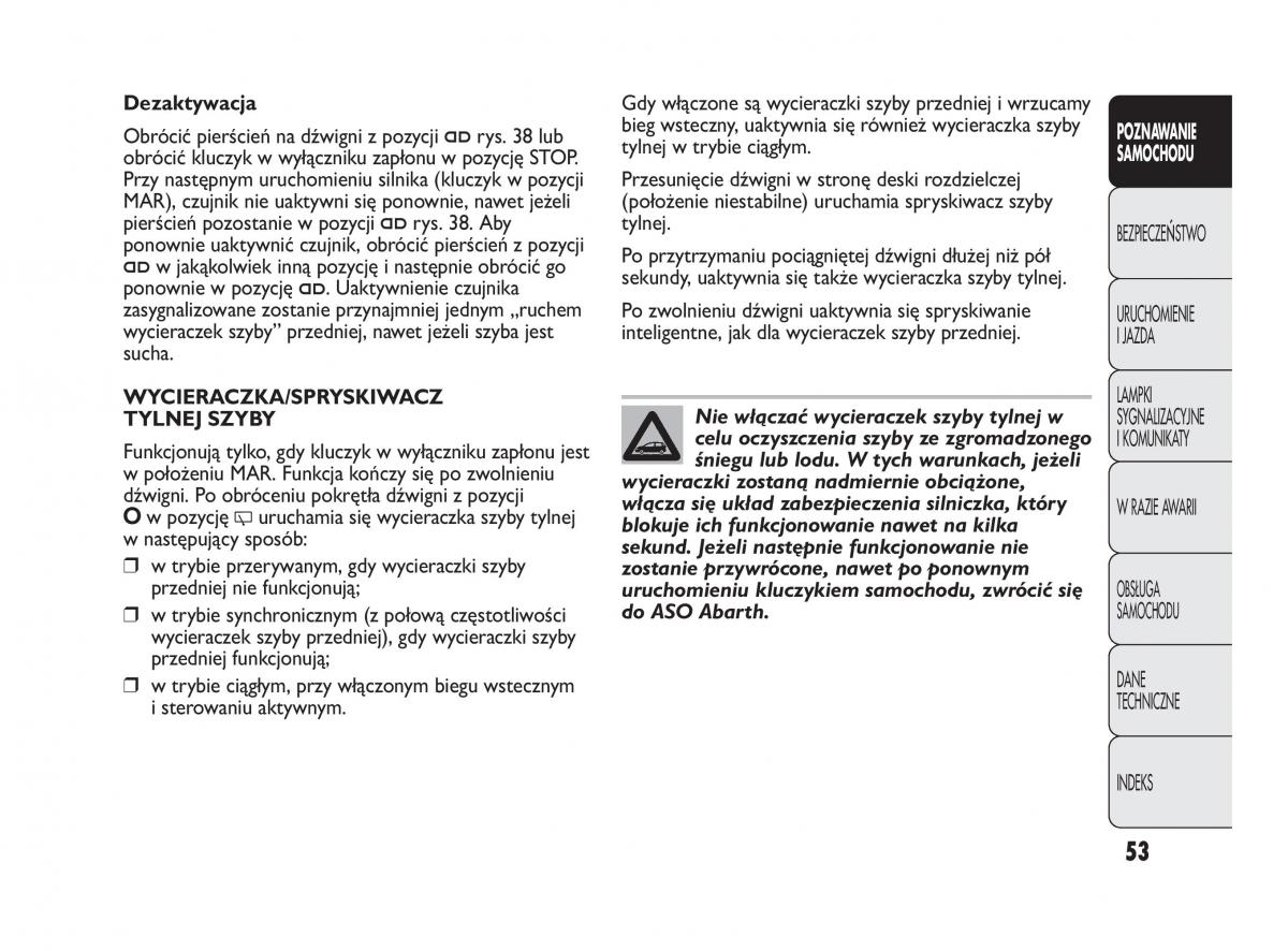 manual  Abarth Punto instrukcja / page 54