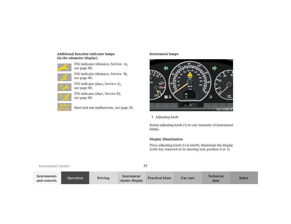 Mercedes Benz SL R129 owners manual / page 81