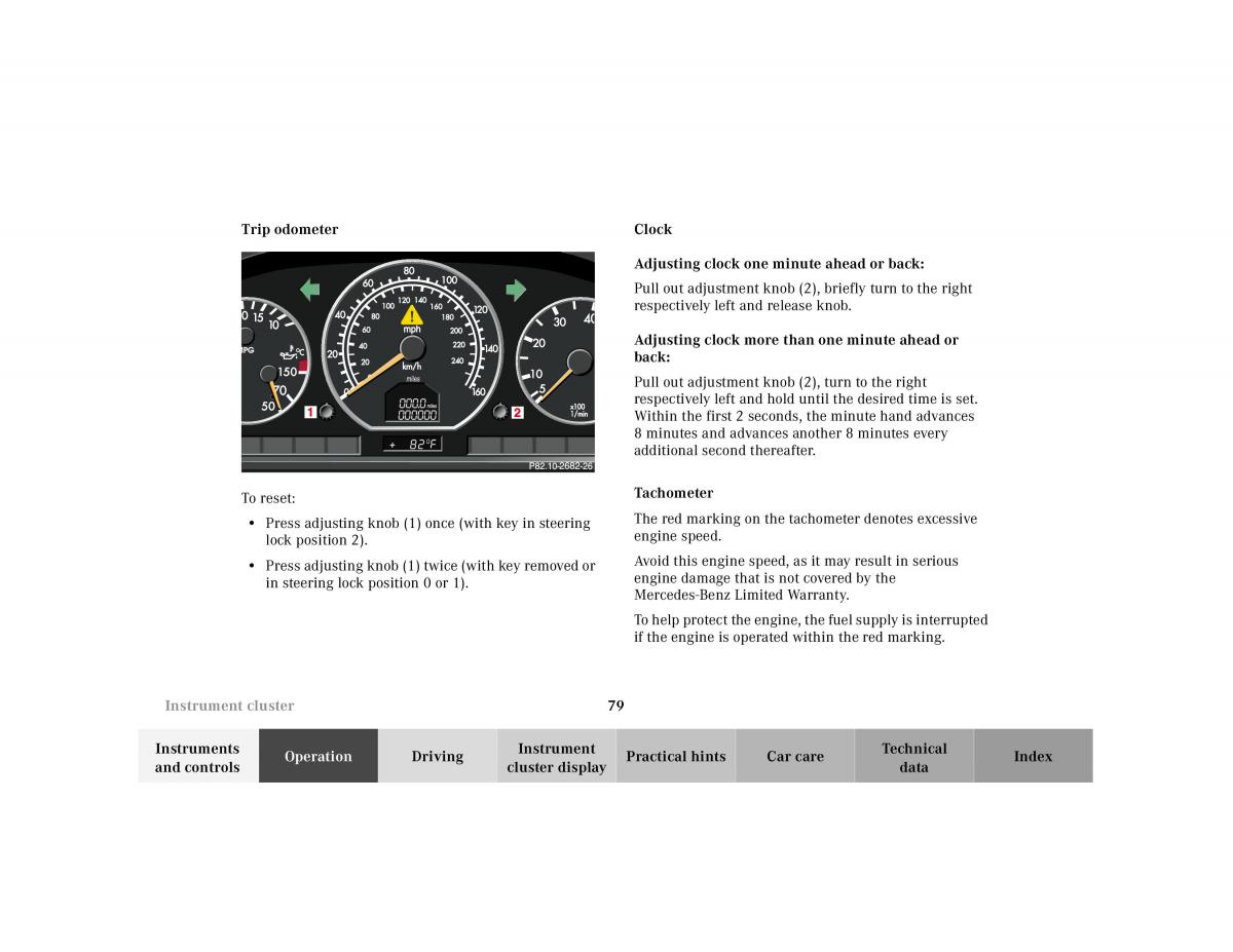 Mercedes Benz SL R129 owners manual / page 83