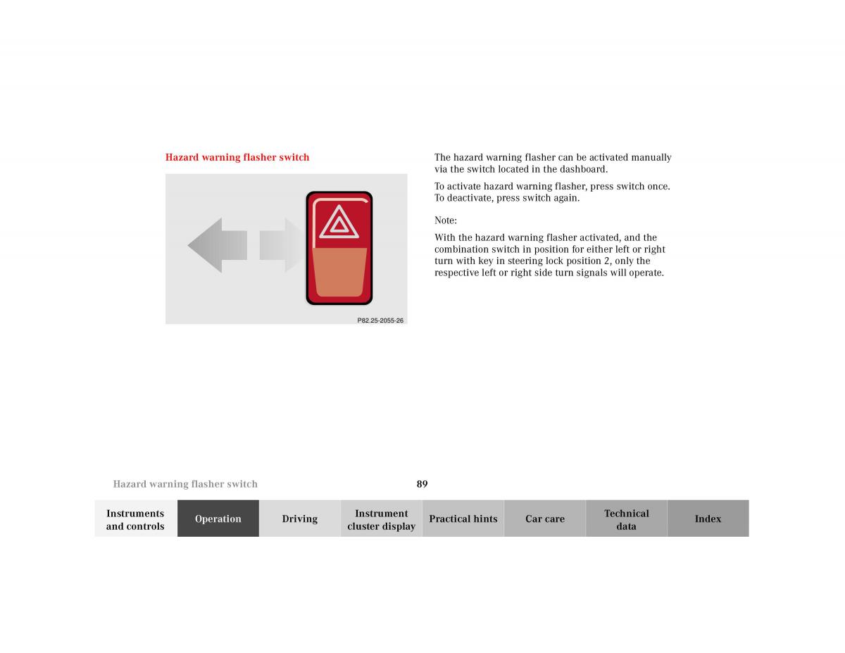 Mercedes Benz SL R129 owners manual / page 93