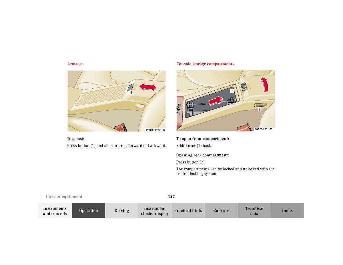 Mercedes Benz SL R129 owners manual / page 131