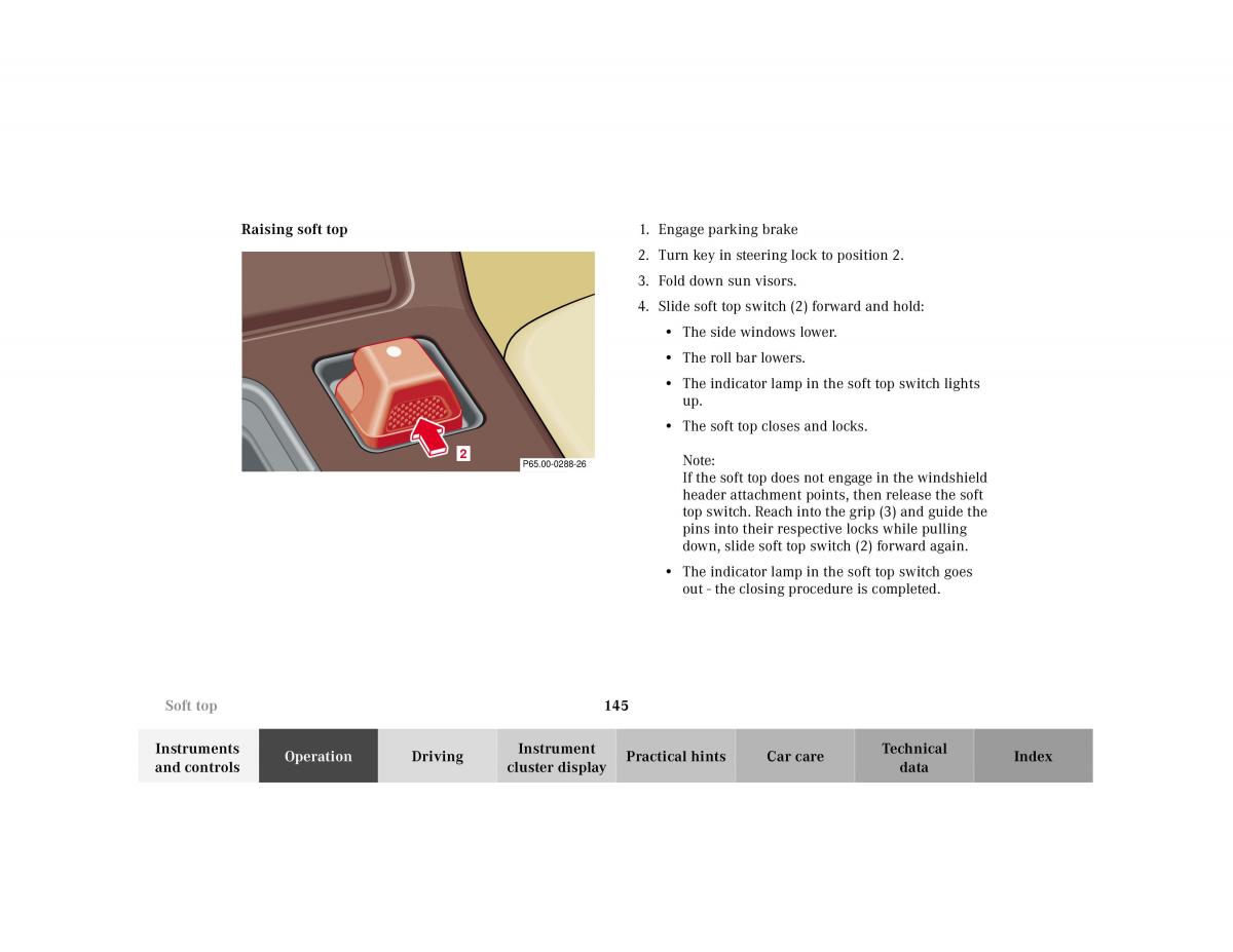 Mercedes Benz SL R129 owners manual / page 149