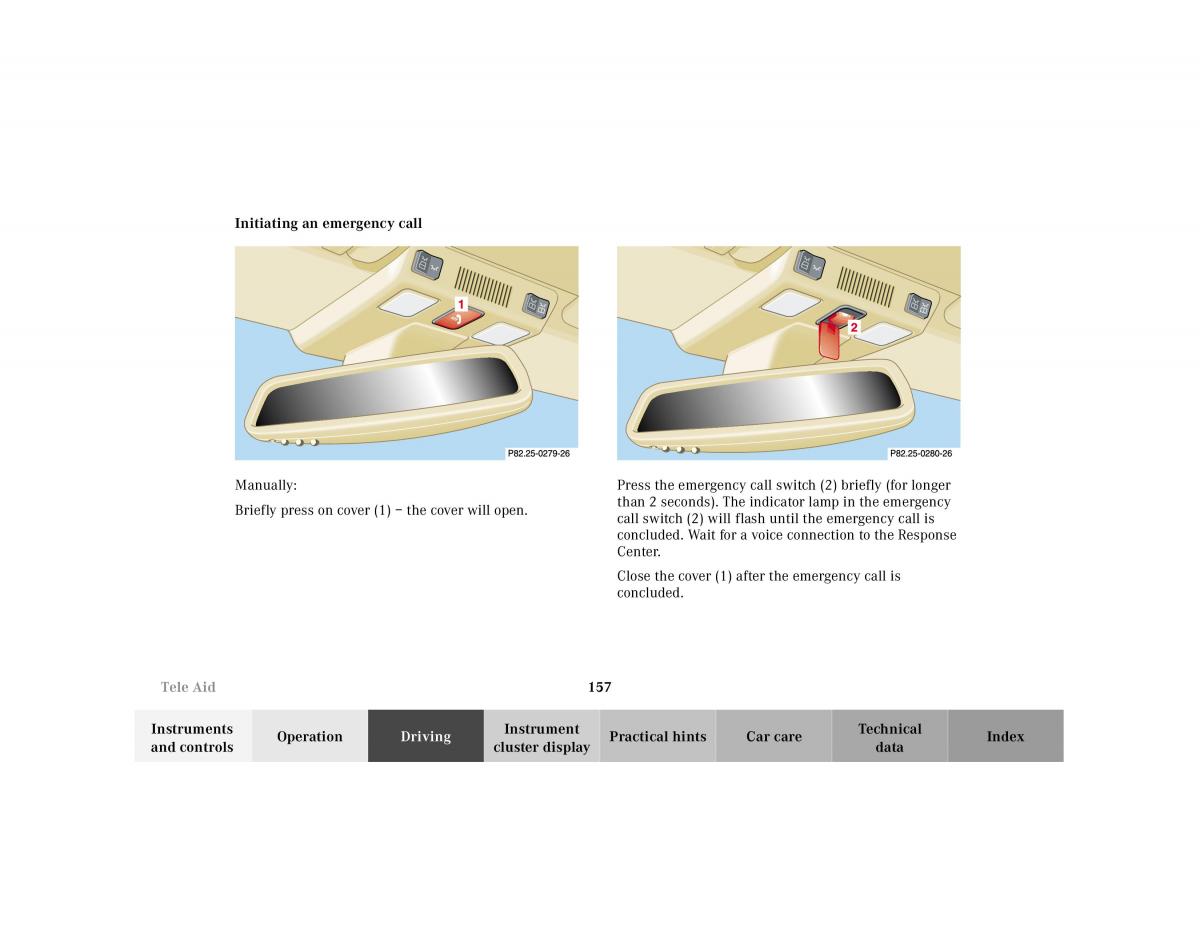 Mercedes Benz SL R129 owners manual / page 161