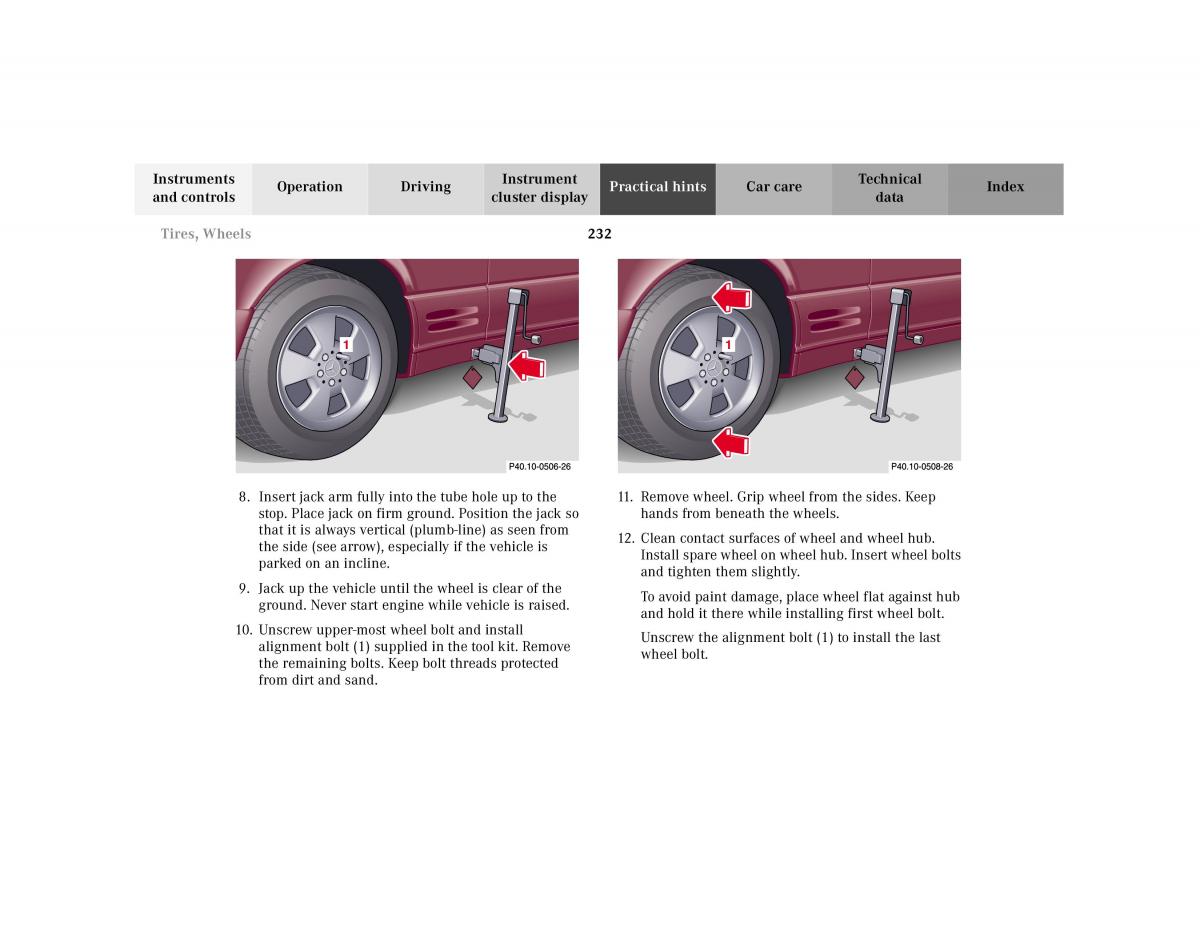 Mercedes Benz SL R129 owners manual / page 236