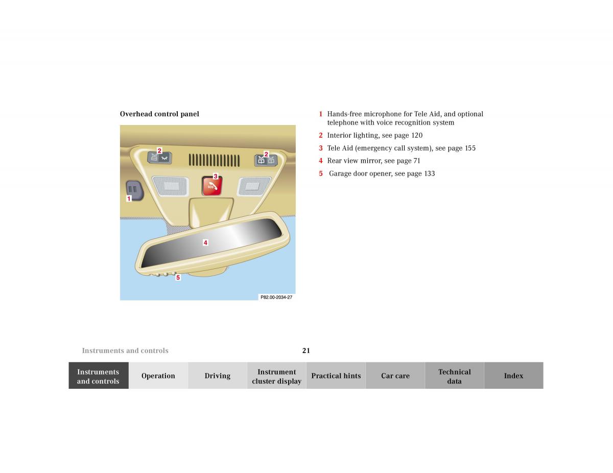 Mercedes Benz SL R129 owners manual / page 24