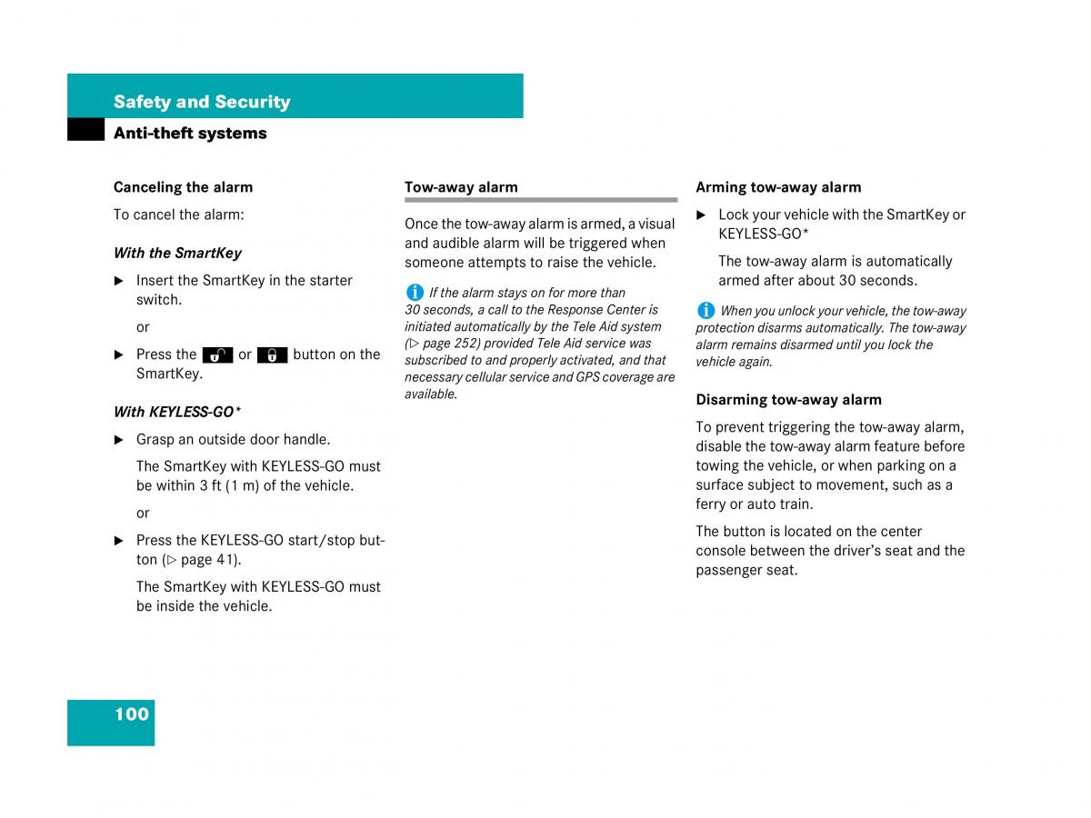 Mercedes Benz SL R230 owners manual / page 101