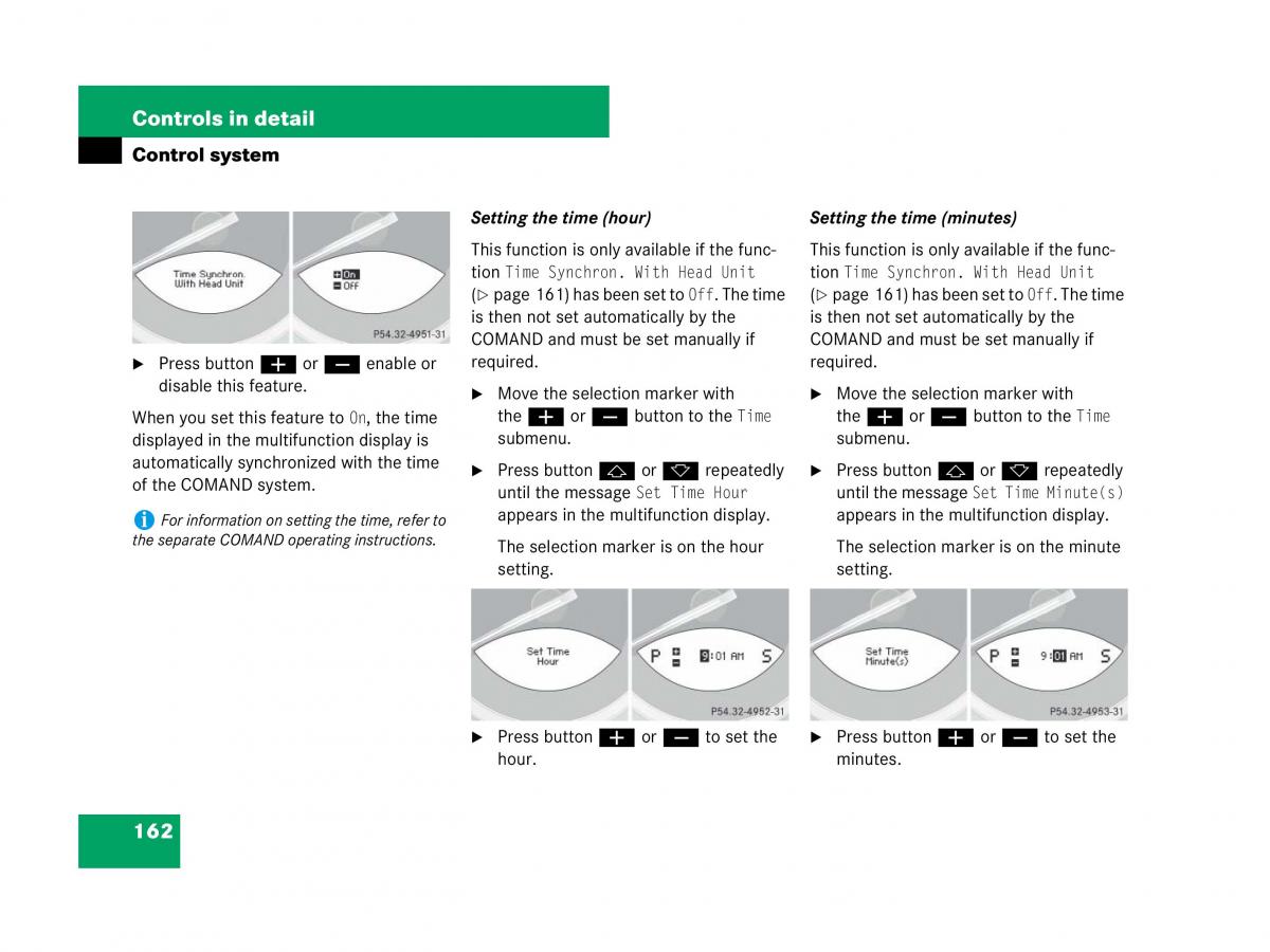 Mercedes Benz SL R230 owners manual / page 163