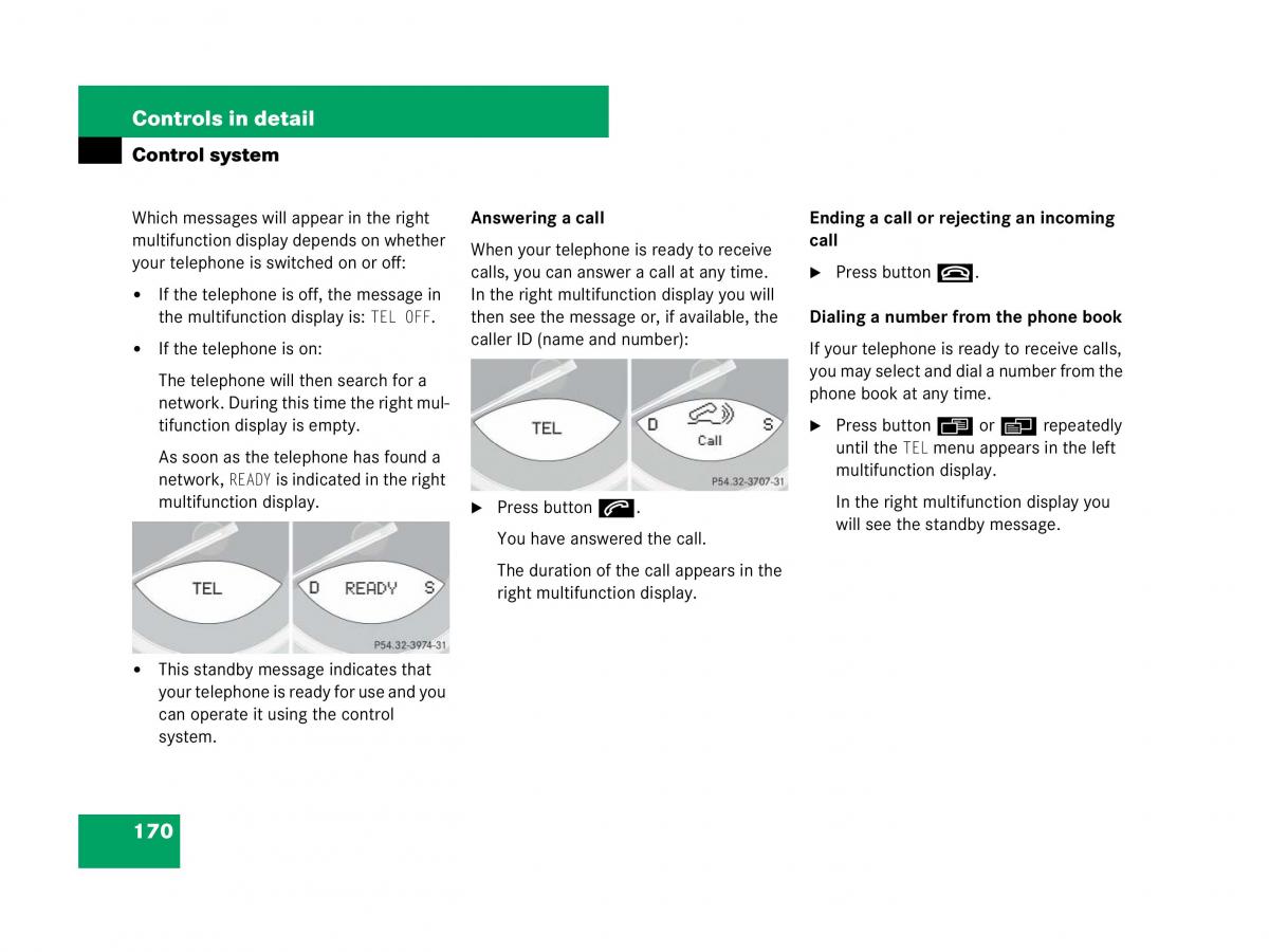 Mercedes Benz SL R230 owners manual / page 171