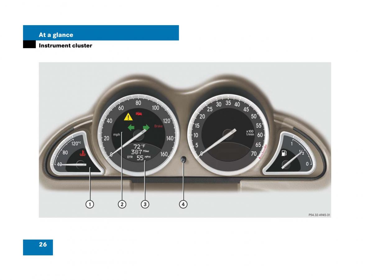 Mercedes Benz SL R230 owners manual / page 26