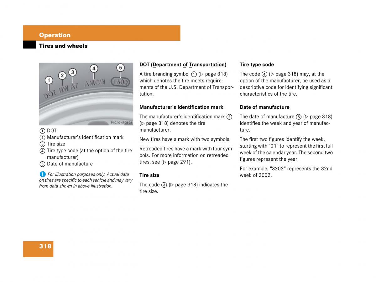 Mercedes Benz SL R230 owners manual / page 319