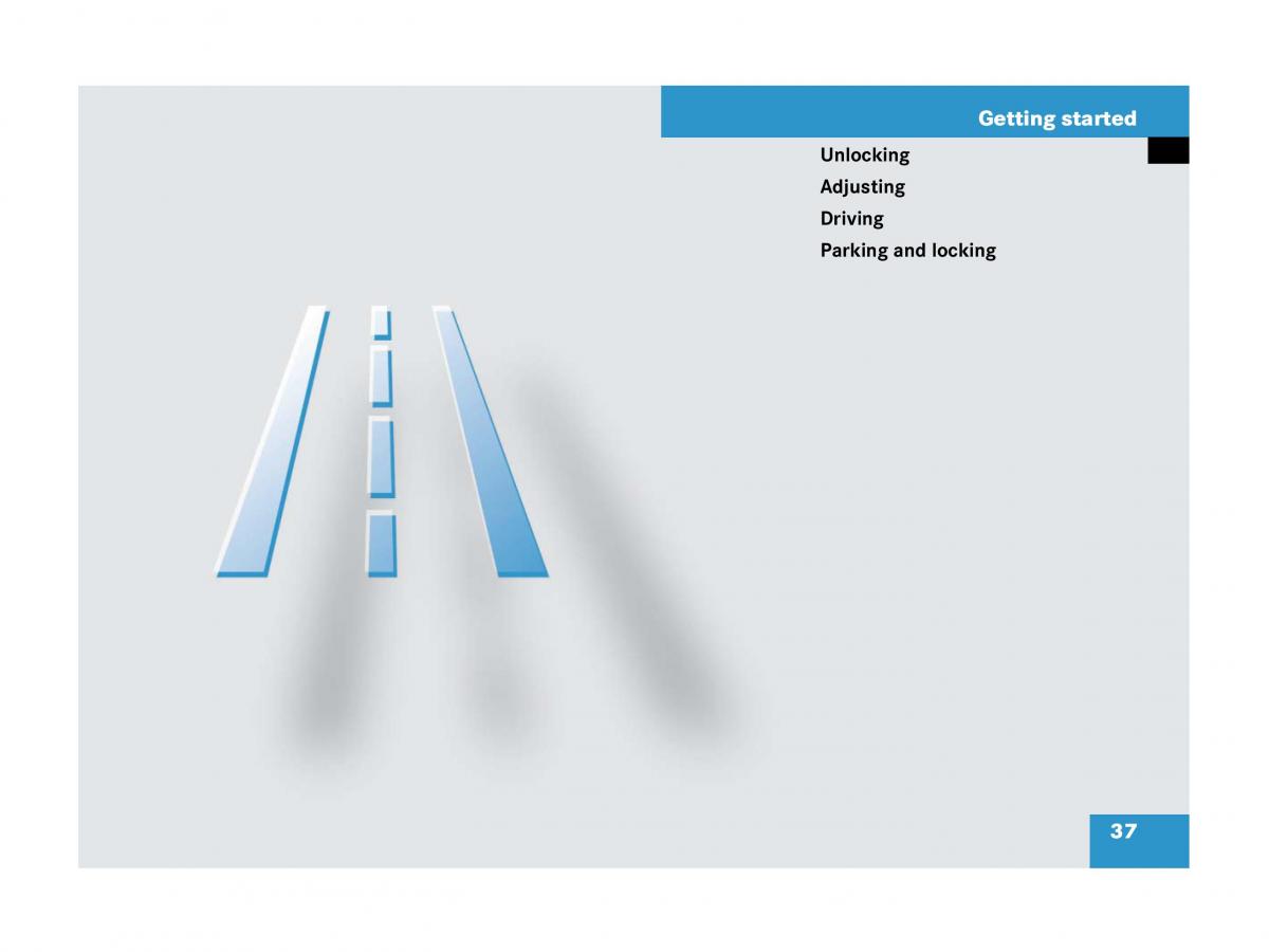 Mercedes Benz SL R230 owners manual / page 37