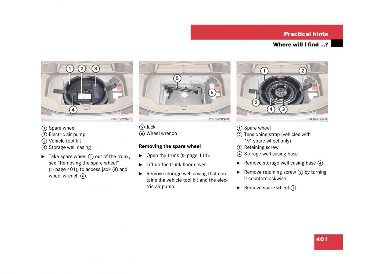 Mercedes Benz SL R230 owners manual / page 402