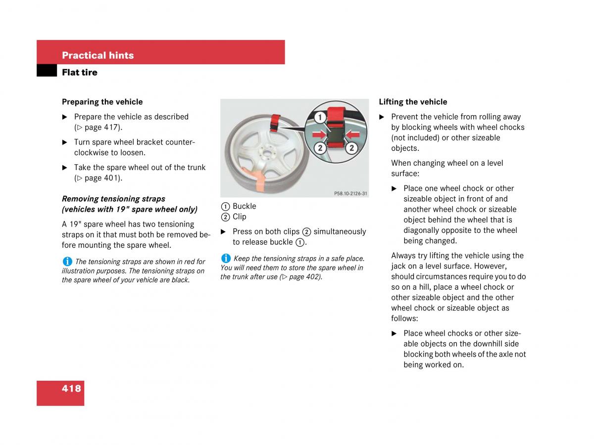 Mercedes Benz SL R230 owners manual / page 419