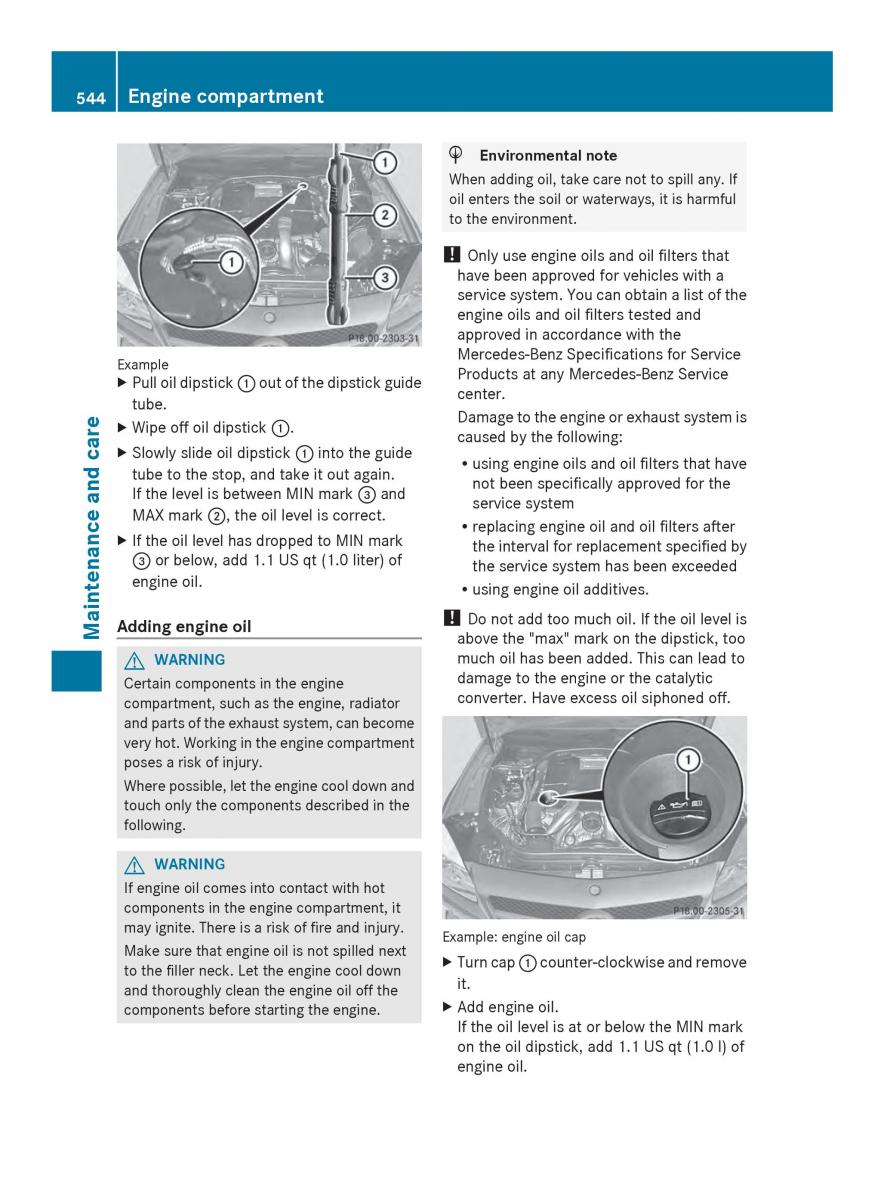 Mercedes Benz SL R231 owners manual / page 546