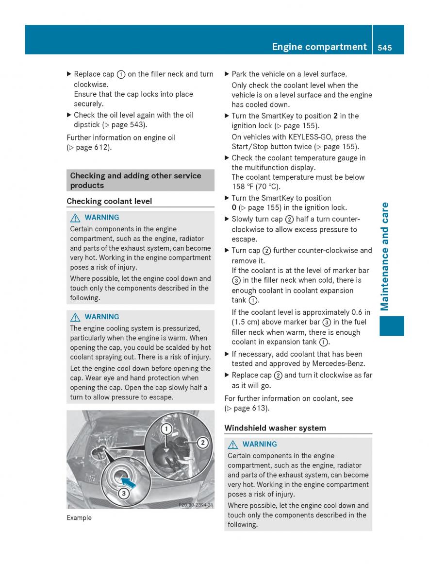 Mercedes Benz SL R231 owners manual / page 547