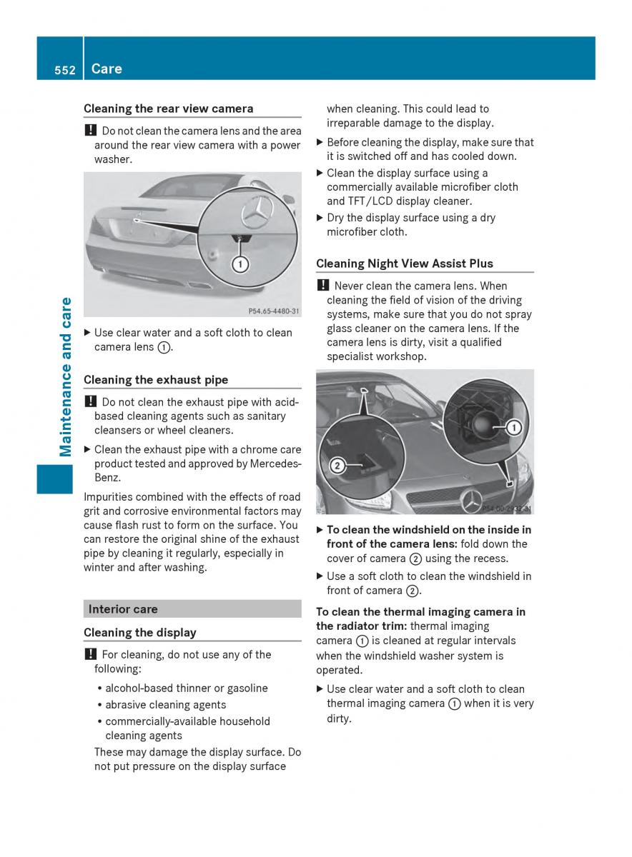 Mercedes Benz SL R231 owners manual / page 554