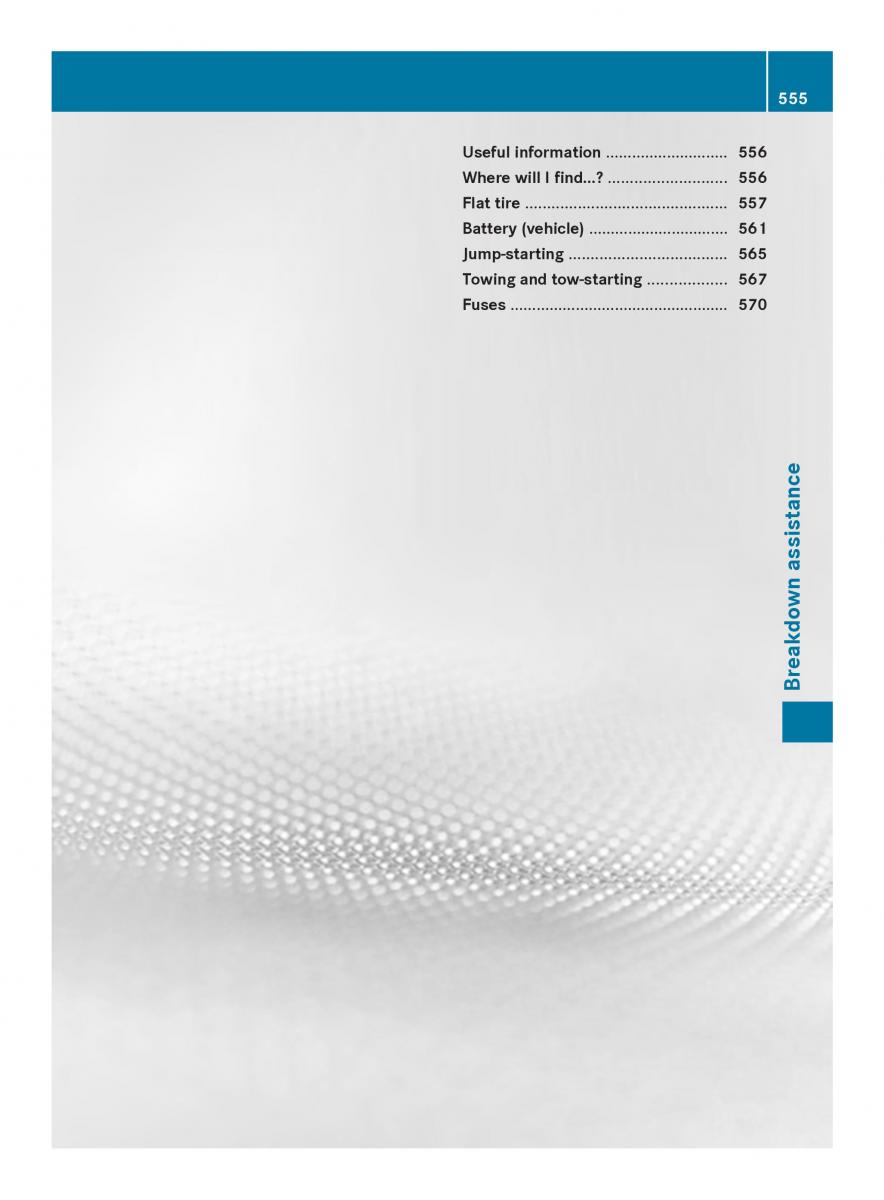 Mercedes Benz SL R231 owners manual / page 557