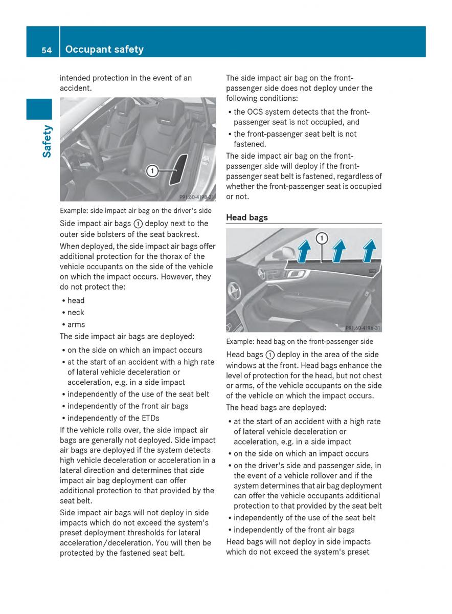 Mercedes Benz SL R231 owners manual / page 56