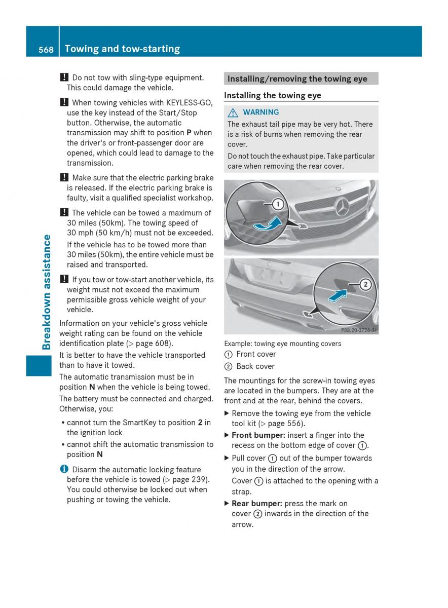 Mercedes Benz SL R231 owners manual / page 570