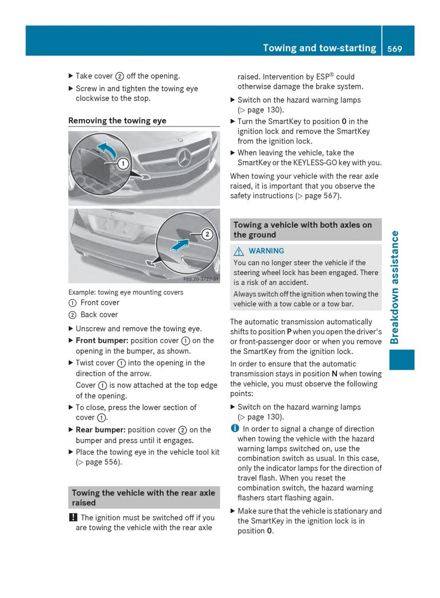 Mercedes Benz SL R231 owners manual / page 571