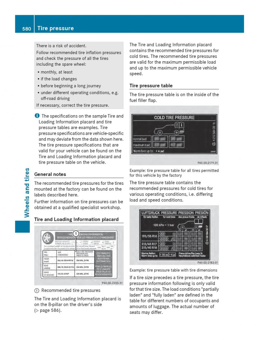 Mercedes Benz SL R231 owners manual / page 582