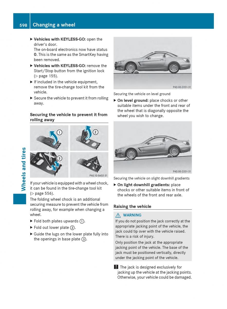 Mercedes Benz SL R231 owners manual / page 600