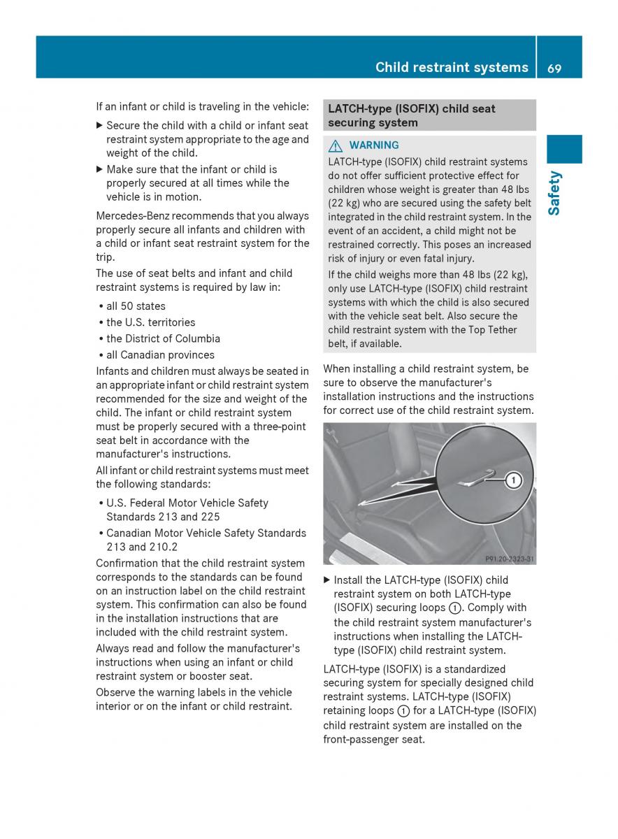 Mercedes Benz SL R231 owners manual / page 71