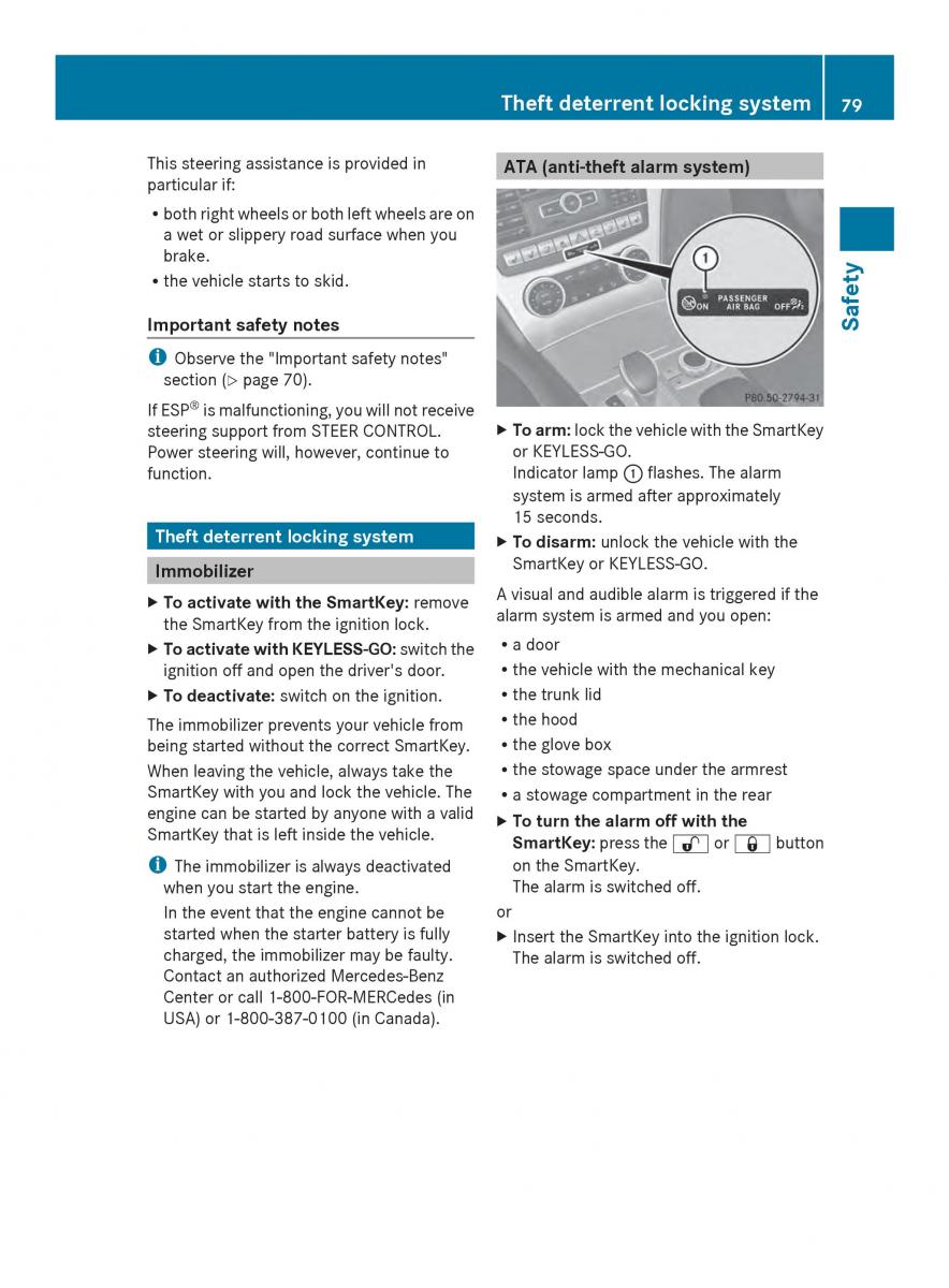 Mercedes Benz SL R231 owners manual / page 81