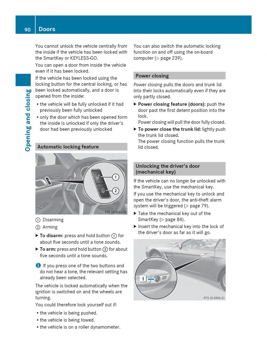 Mercedes Benz SL R231 owners manual / page 92