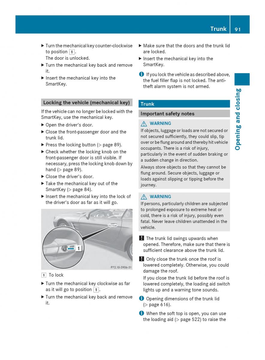 Mercedes Benz SL R231 owners manual / page 93