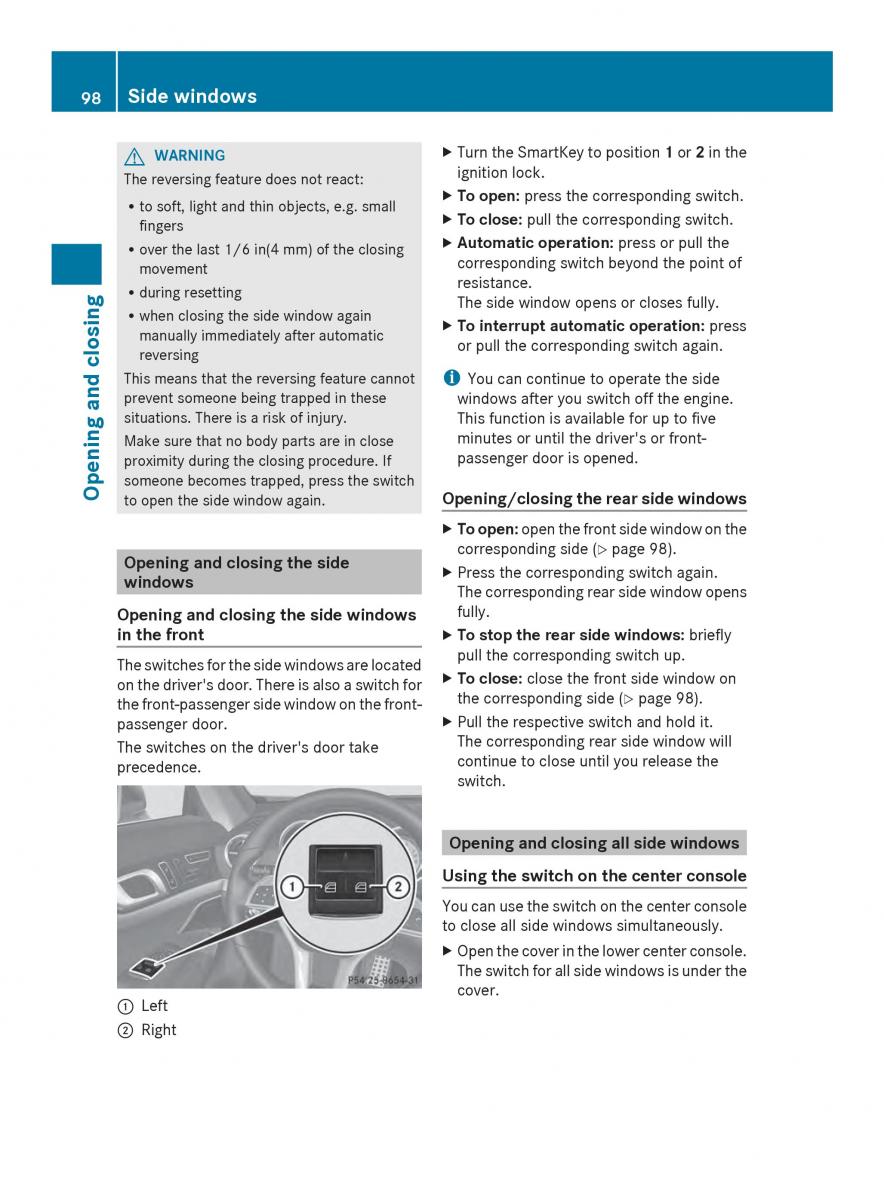 Mercedes Benz SL R231 owners manual / page 100