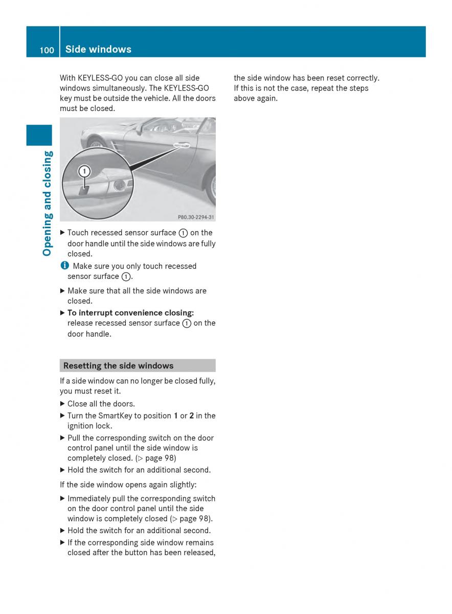 Mercedes Benz SL R231 owners manual / page 102