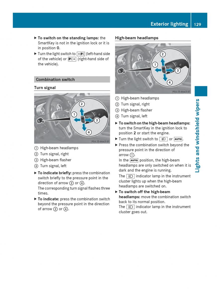 Mercedes Benz SL R231 owners manual / page 131