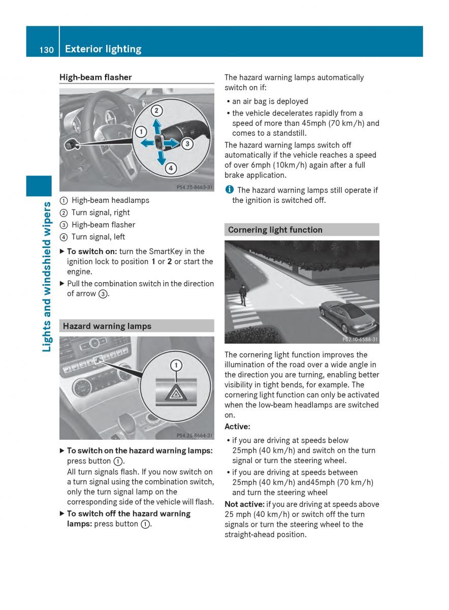 Mercedes Benz SL R231 owners manual / page 132