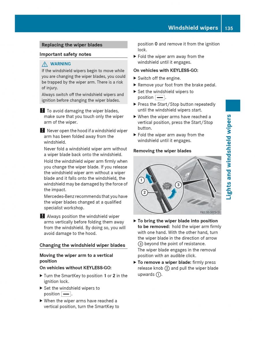 Mercedes Benz SL R231 owners manual / page 137