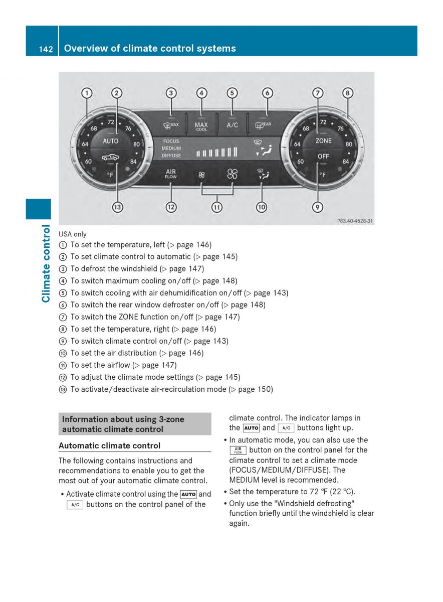 Mercedes Benz SL R231 owners manual / page 144