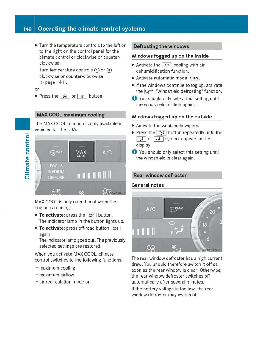 Mercedes Benz SL R231 owners manual / page 150