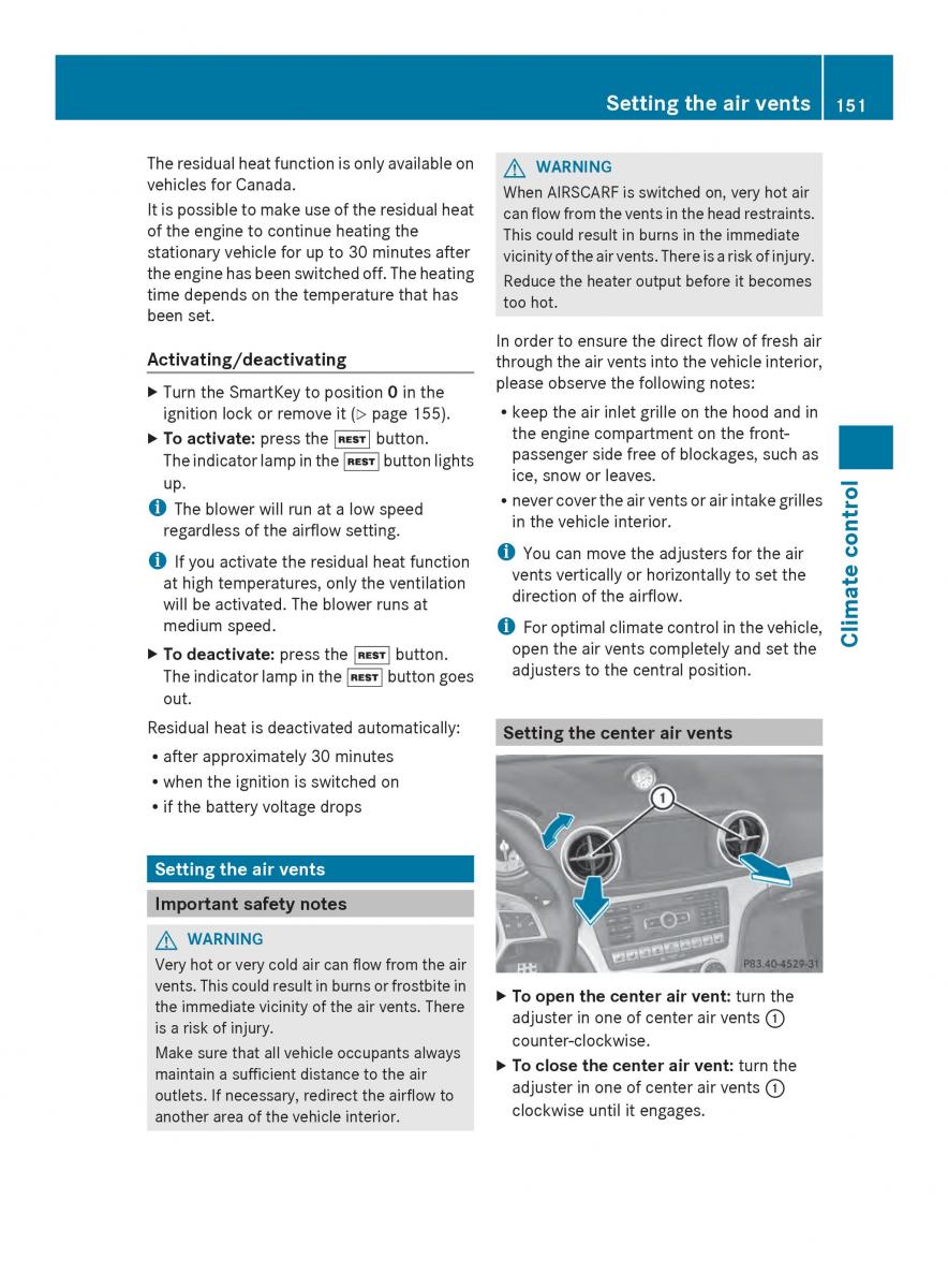 Mercedes Benz SL R231 owners manual / page 153