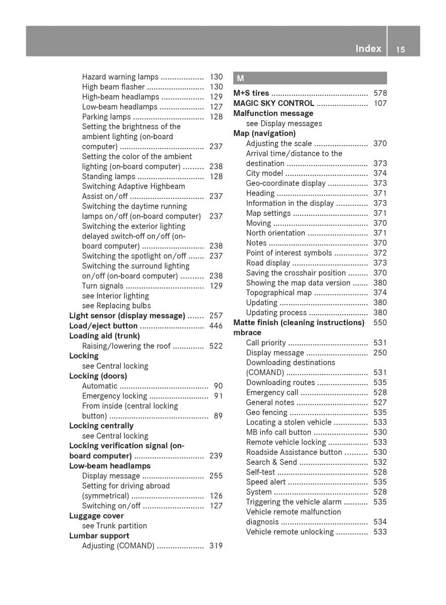 Mercedes Benz SL R231 owners manual / page 17